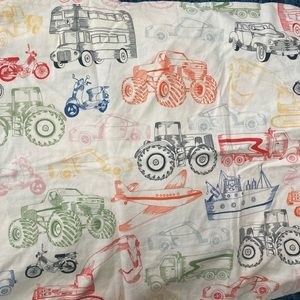 Car, bus, bike, moto, boat, monster truck Twin size duvet cover and sham. IKEA